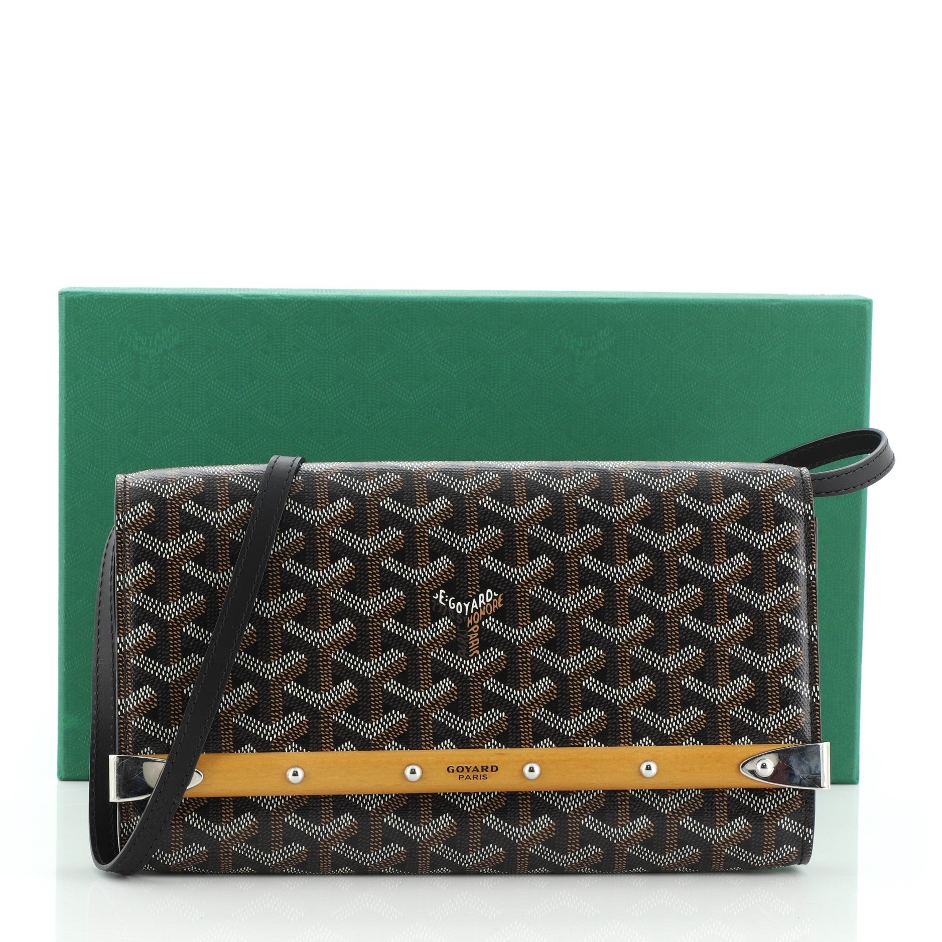 Monte Carlo Clutch with Strap Coated Canvas PM