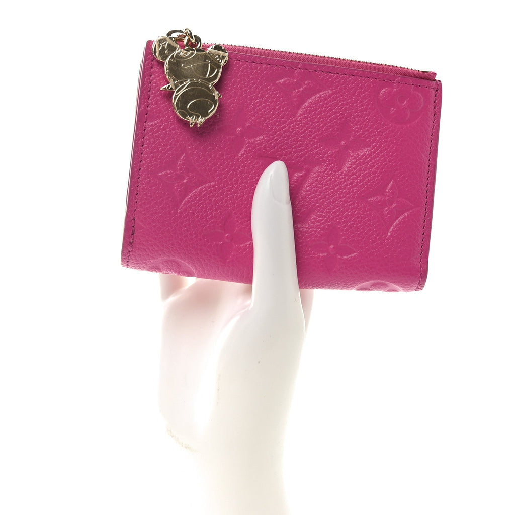 LV X TM Empreinte Monogram Lisa Wallet Kawaii Pink