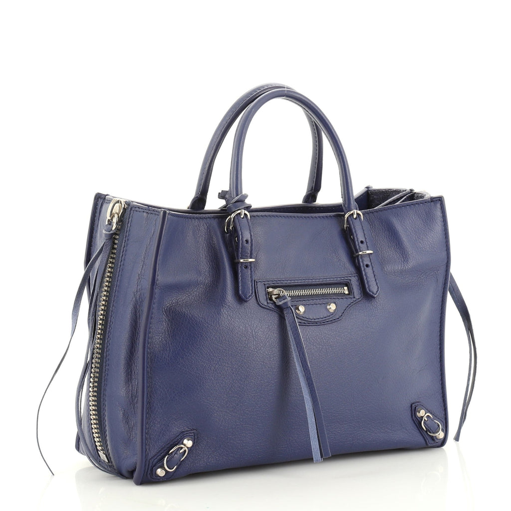 Papier A4 Zip Around Classic Studs Bag Leather Mini