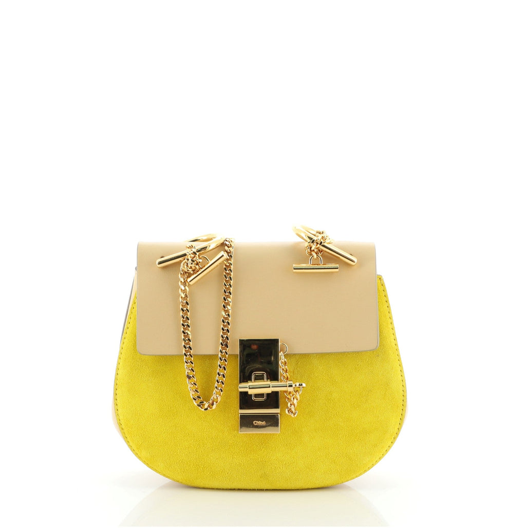 Drew Crossbody Bag Leather and Suede Mini