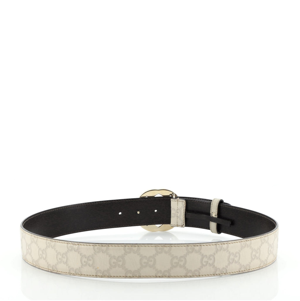 Interlocking G Belt Guccissima Leather Wide 90
