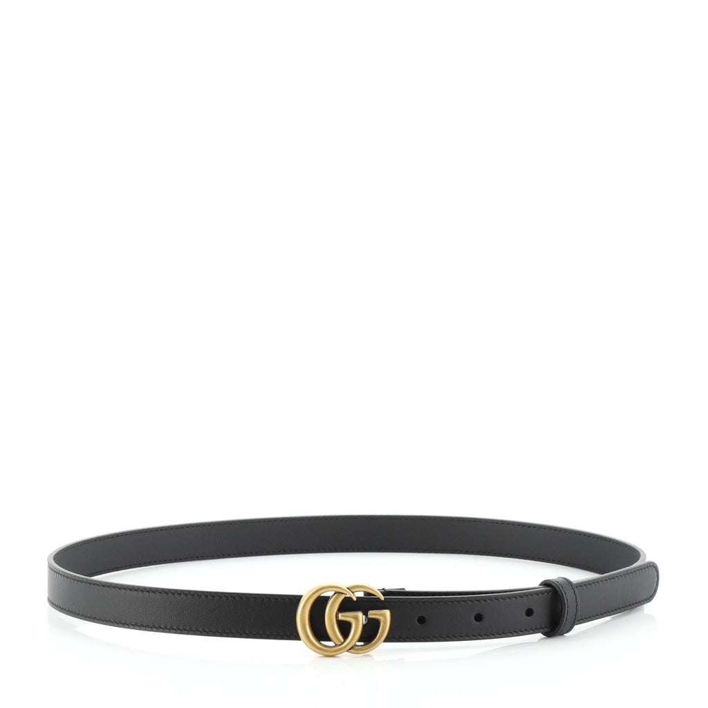 GG Marmont Belt Leather Thin 80