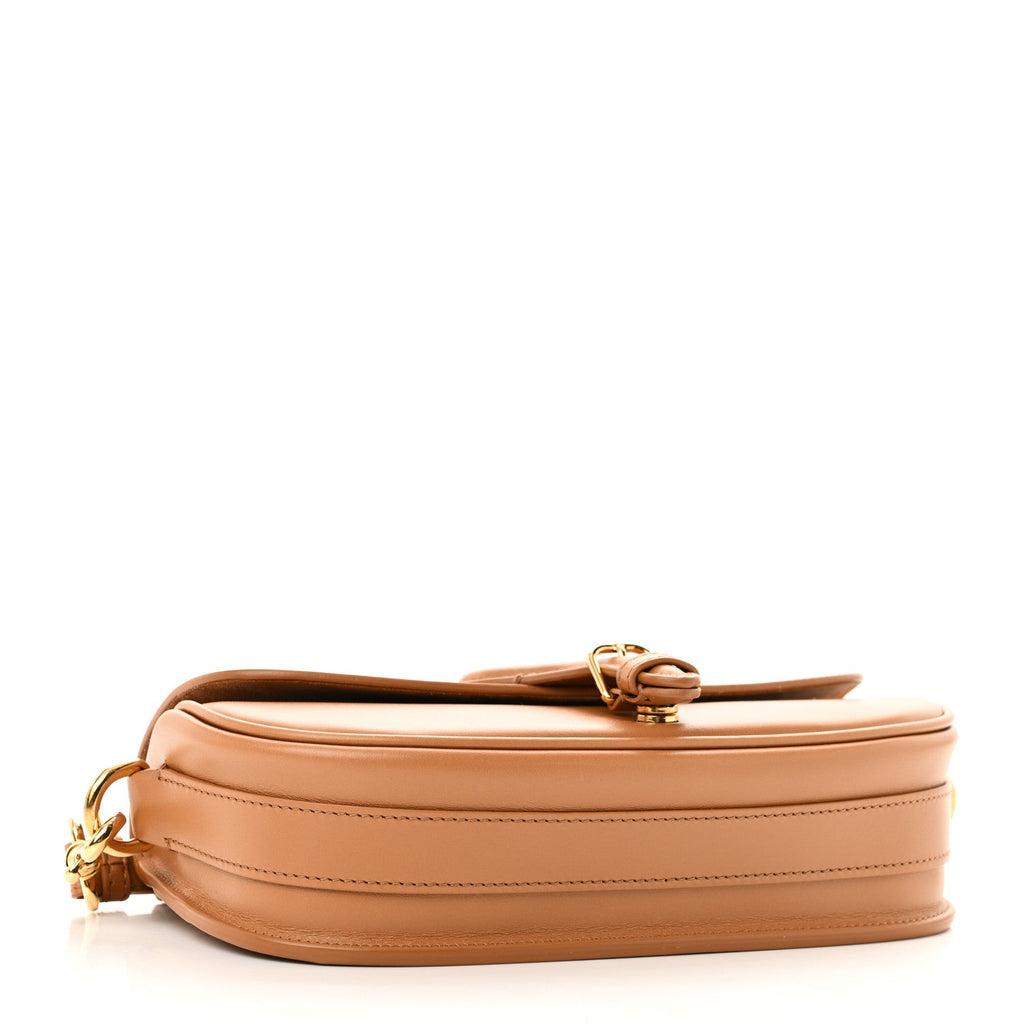 Box Calfskin East West Bobby Bag Amber
