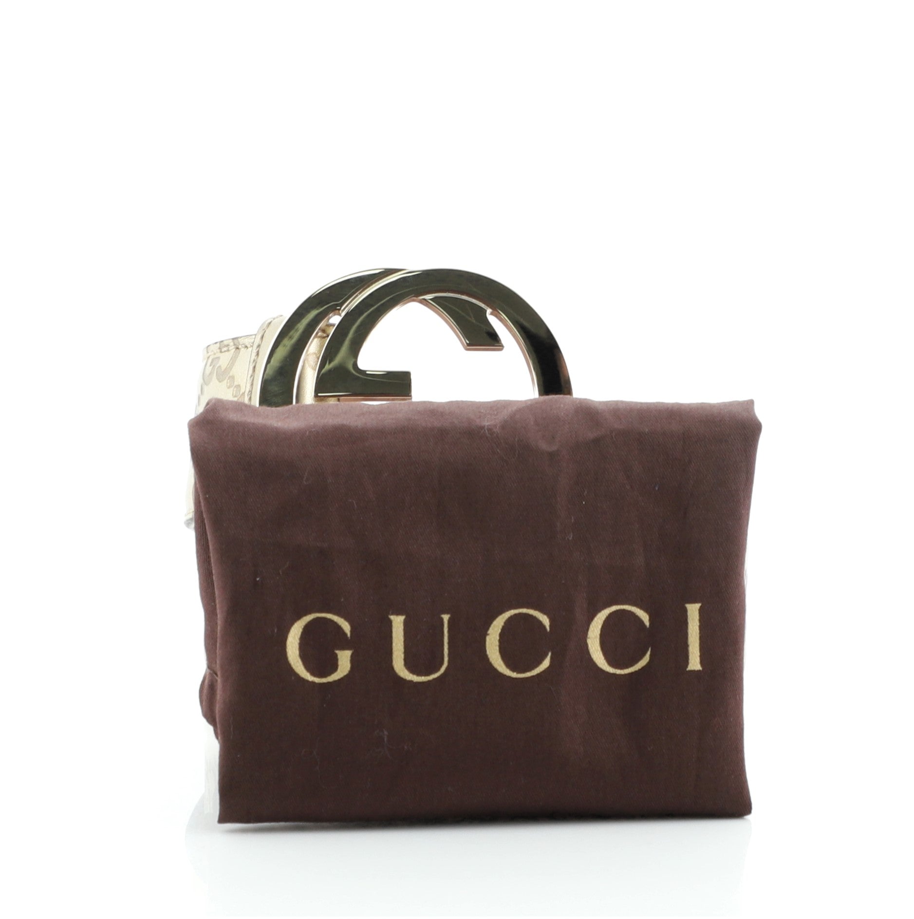 Interlocking G Belt Guccissima Leather Wide 80