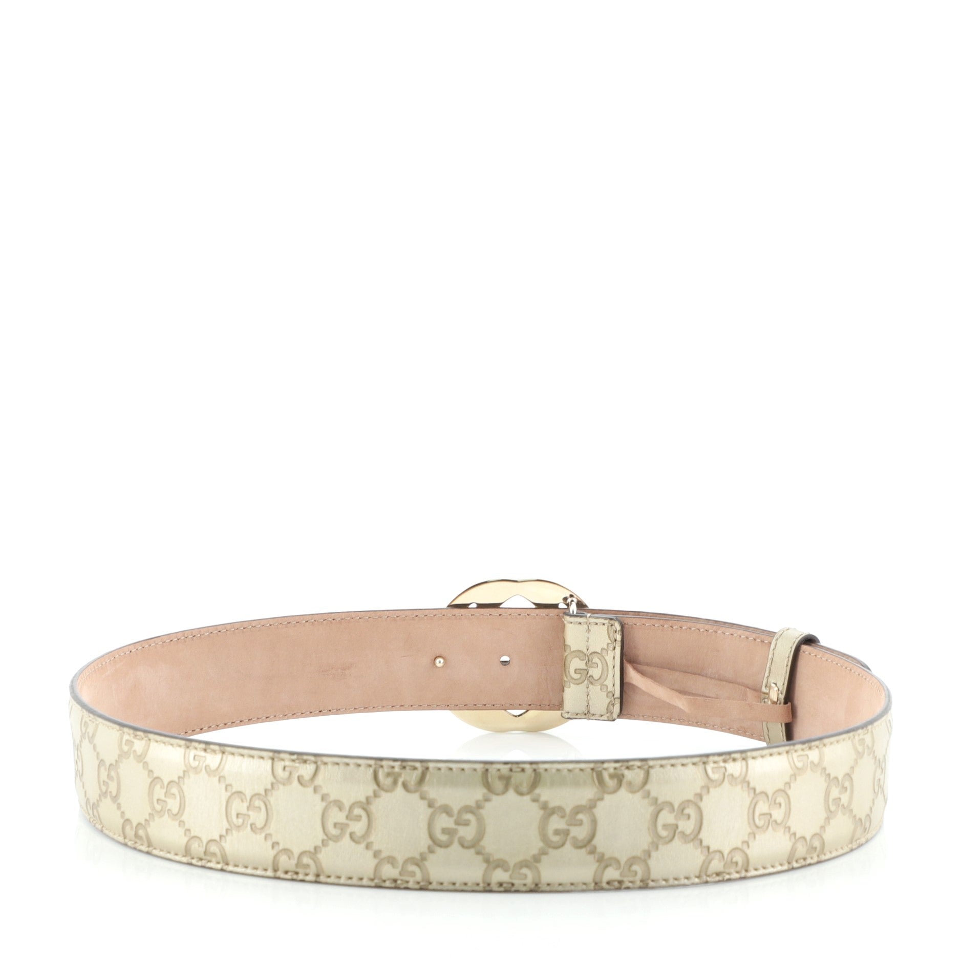 Interlocking G Belt Guccissima Leather Wide 80