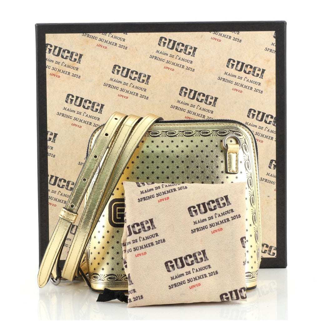 Dome Crossbody Bag Limited Edition Printed Leather Mini