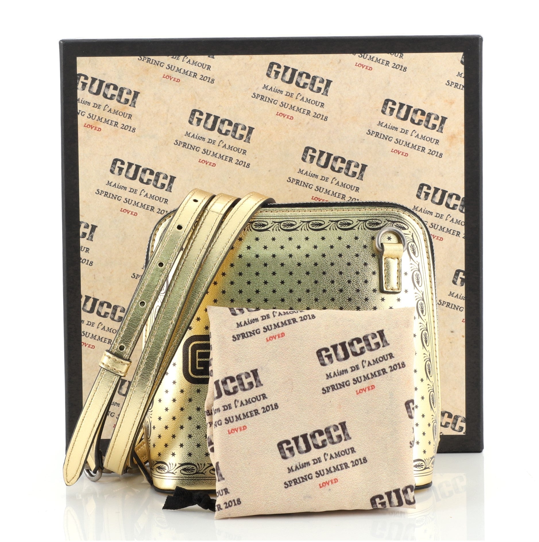 Dome Crossbody Bag Limited Edition Printed Leather Mini