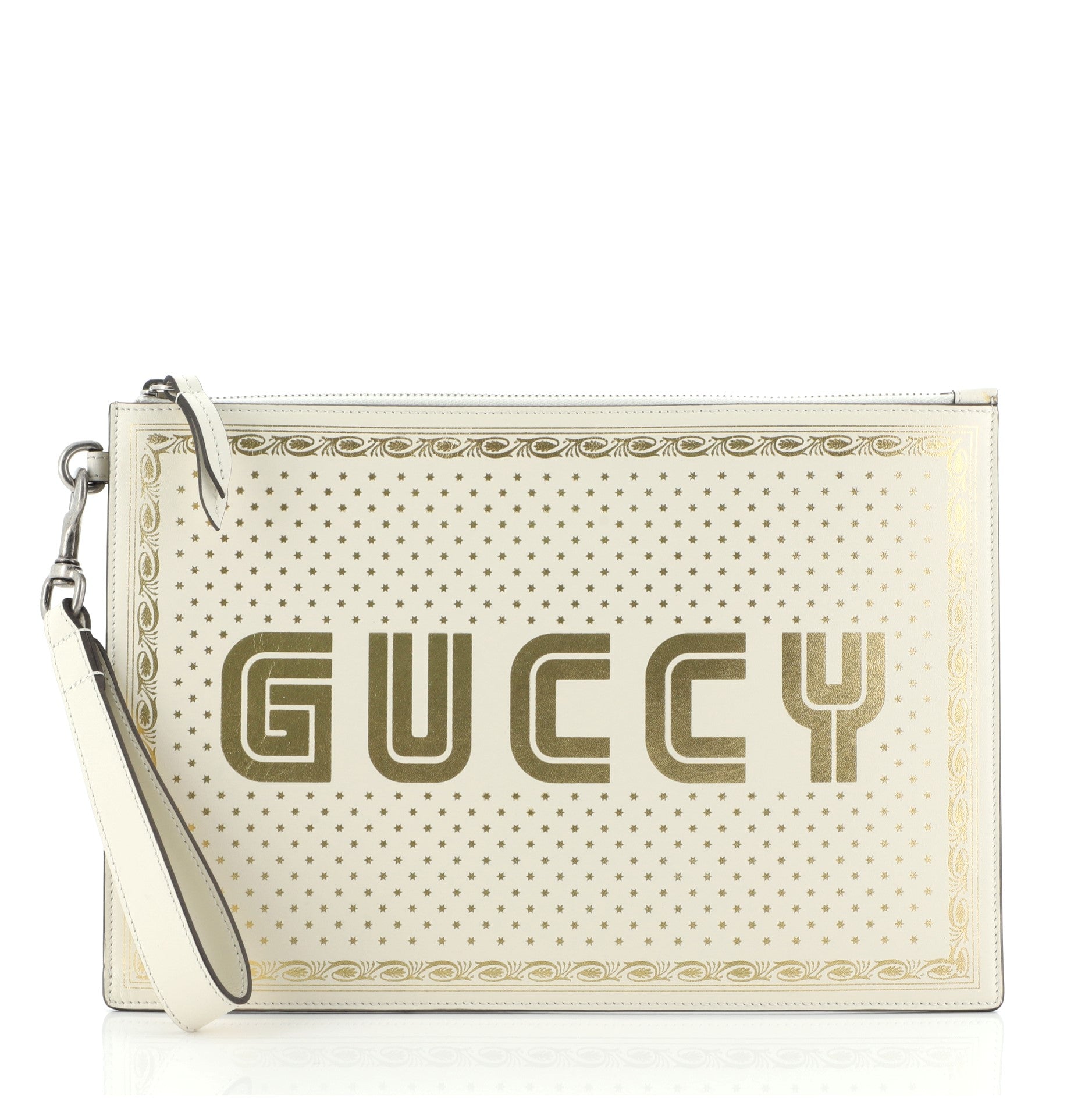 Wristlet Clutch Limited Edition Printed Leather