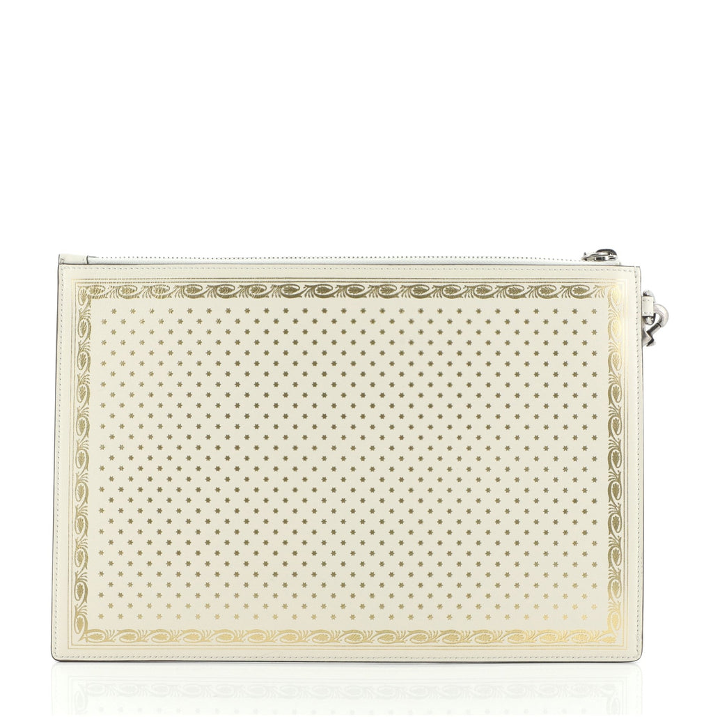 Wristlet Clutch Limited Edition Printed Leather