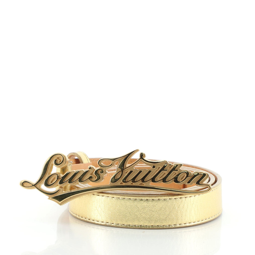 LV Signature Initiales Belt Leather Thin 80