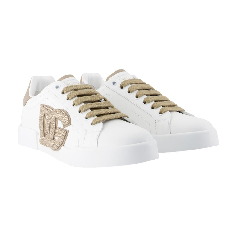 Women's Port.light Strobel Sneakers - Dolce&Gabbana - Leather - White