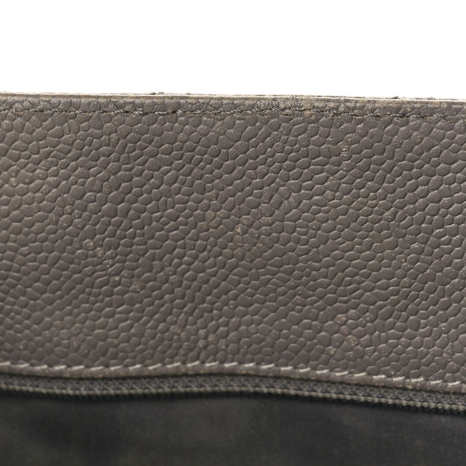 Caviar Quilted Grand Shopping Tote GST Light Grey