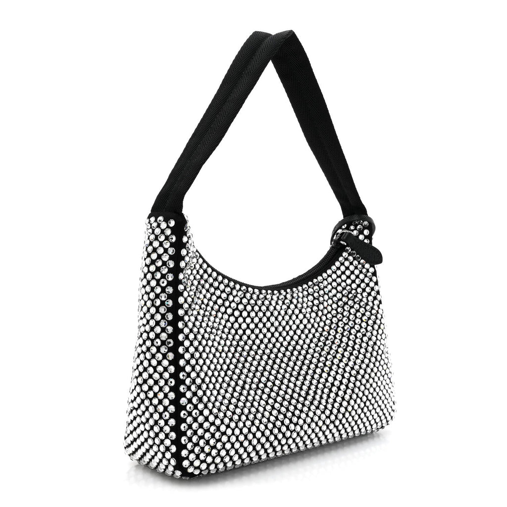 Satin Crystal Mini Re-Edition 2000 Bag Cristal