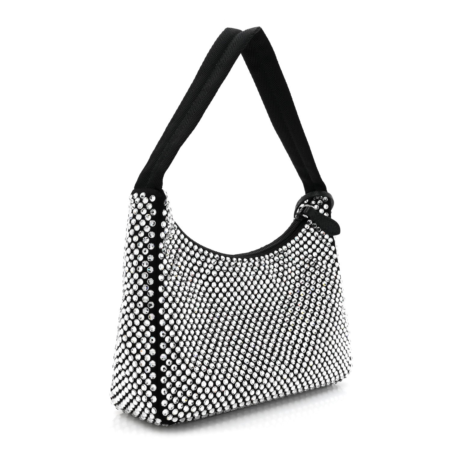 Satin Crystal Mini Re-Edition 2000 Bag Cristal