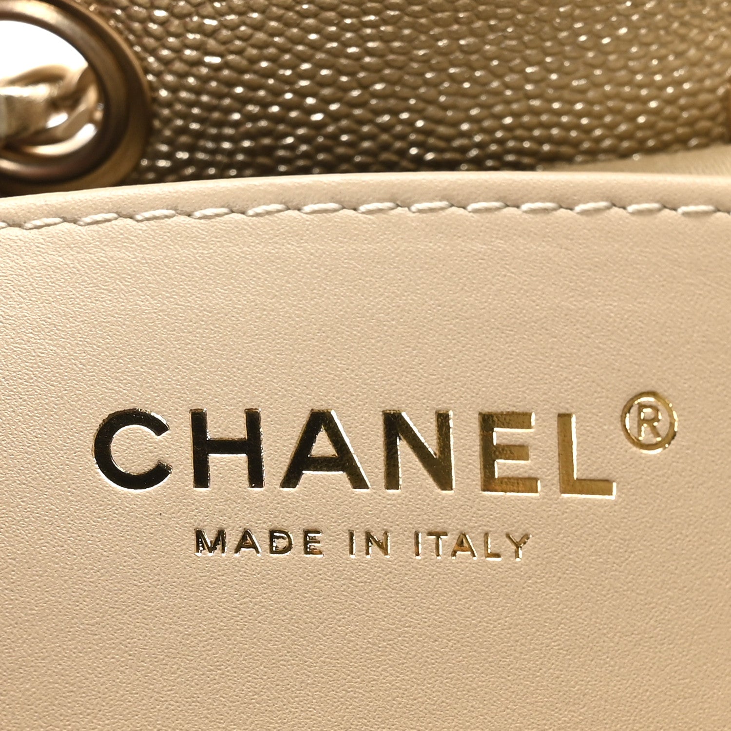 Metallic Caviar Quilted Small Chanel 25 Hobo Gold