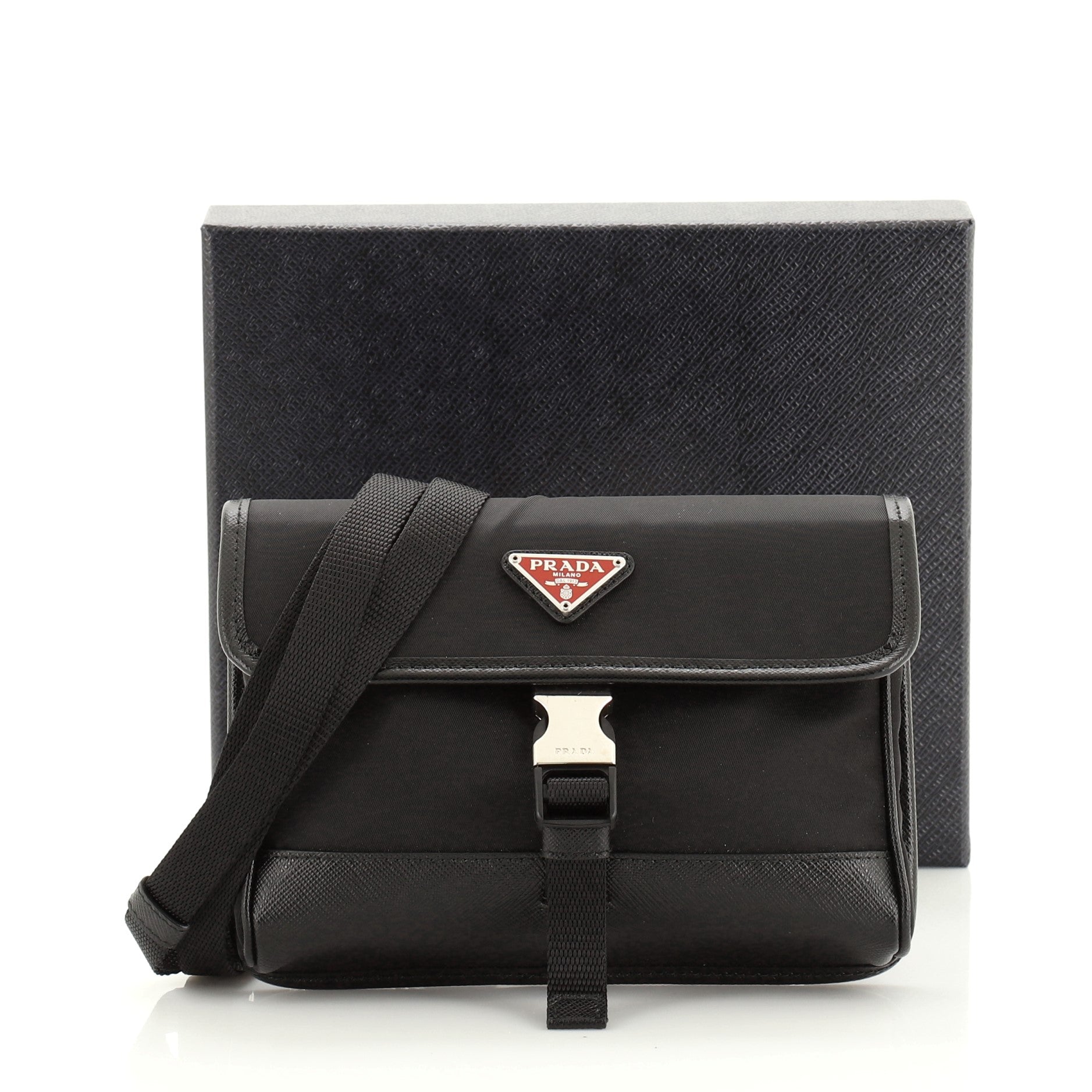 Cellphone Case Crossbody Bag Tessuto with Saffiano Mini
