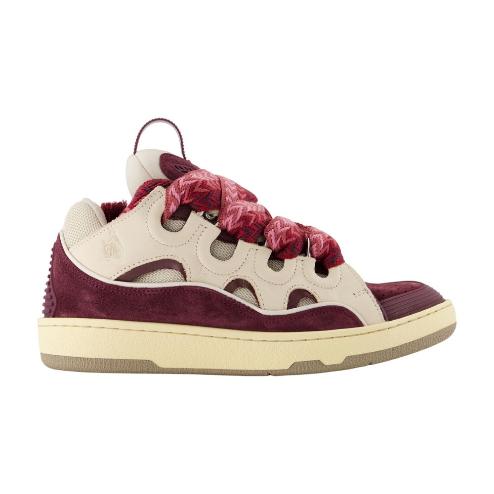 Curb sneakers - Lanvin - Synthetic - Beige/Bordeau