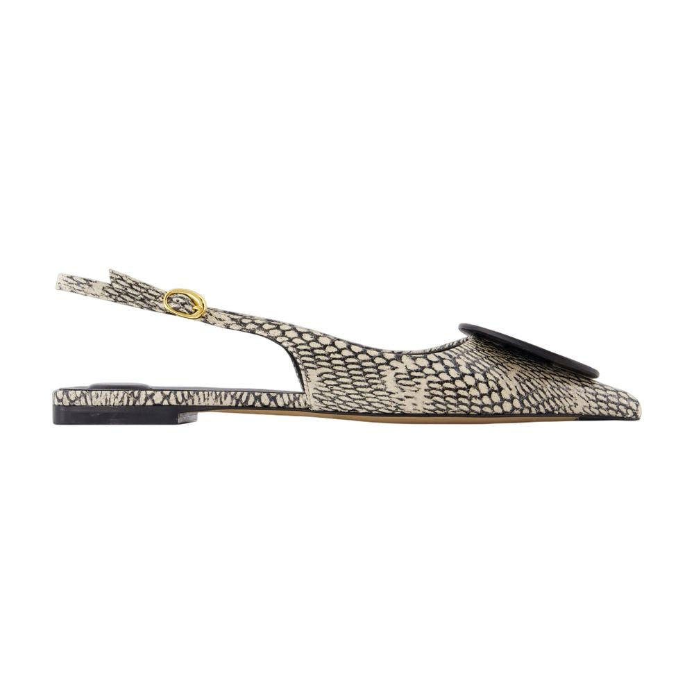 Duelo P Slingbacks - Jacquemus - Leather - Beige