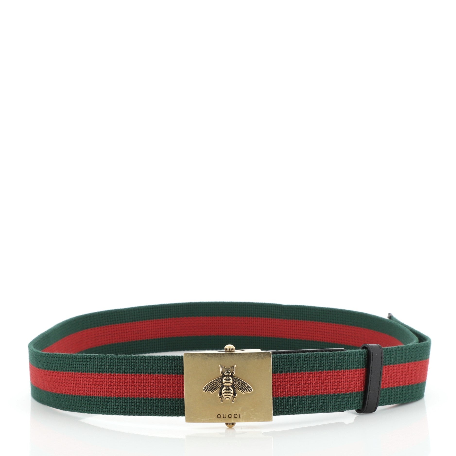 Bee Buckle Web Belt Canvas Wide 100