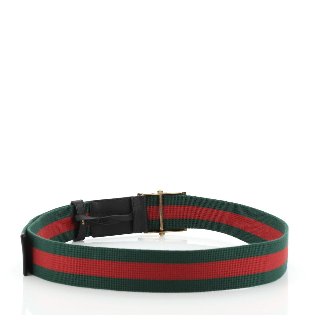 Bee Buckle Web Belt Canvas Wide 100