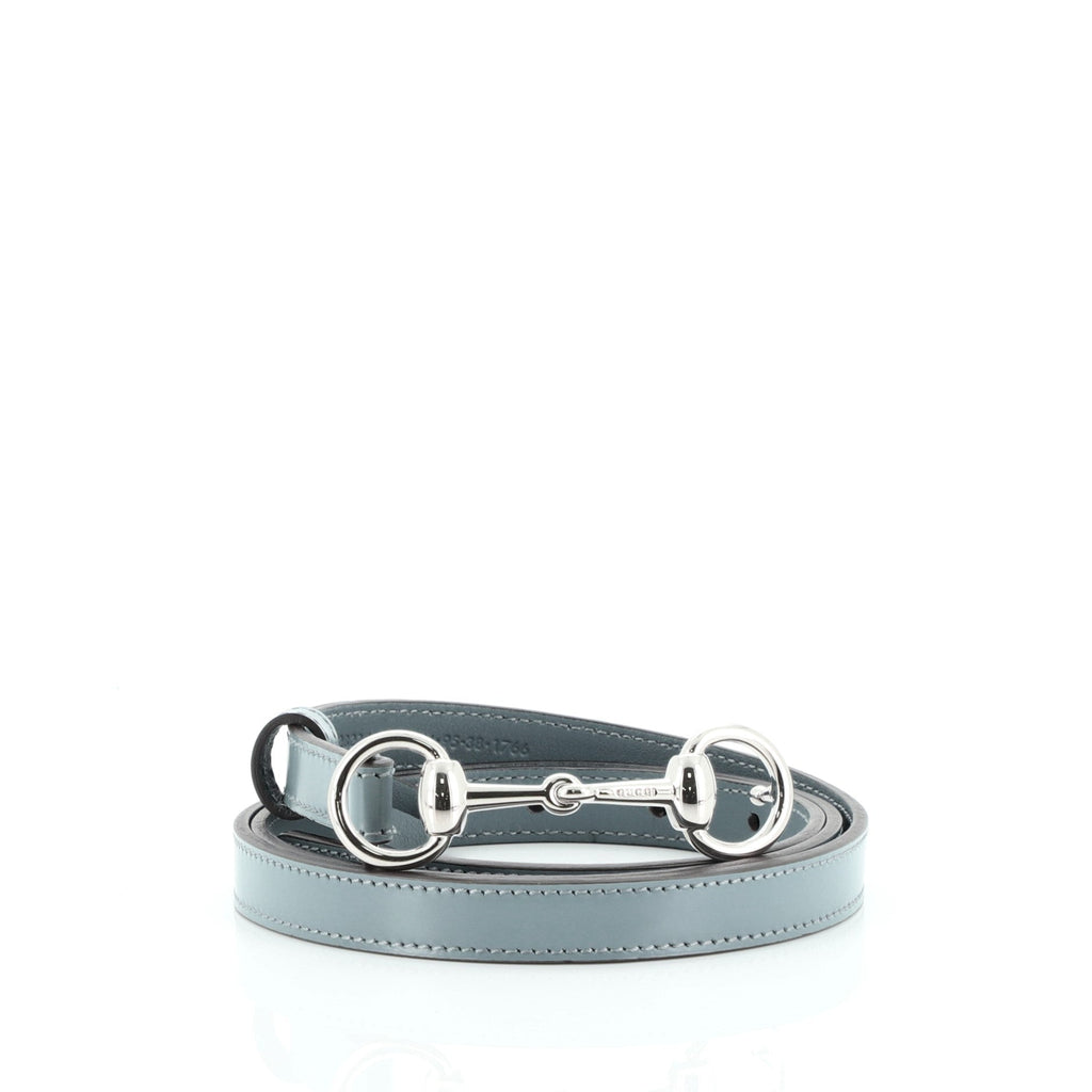 Horsebit Skinny Belt Leather Thin 95