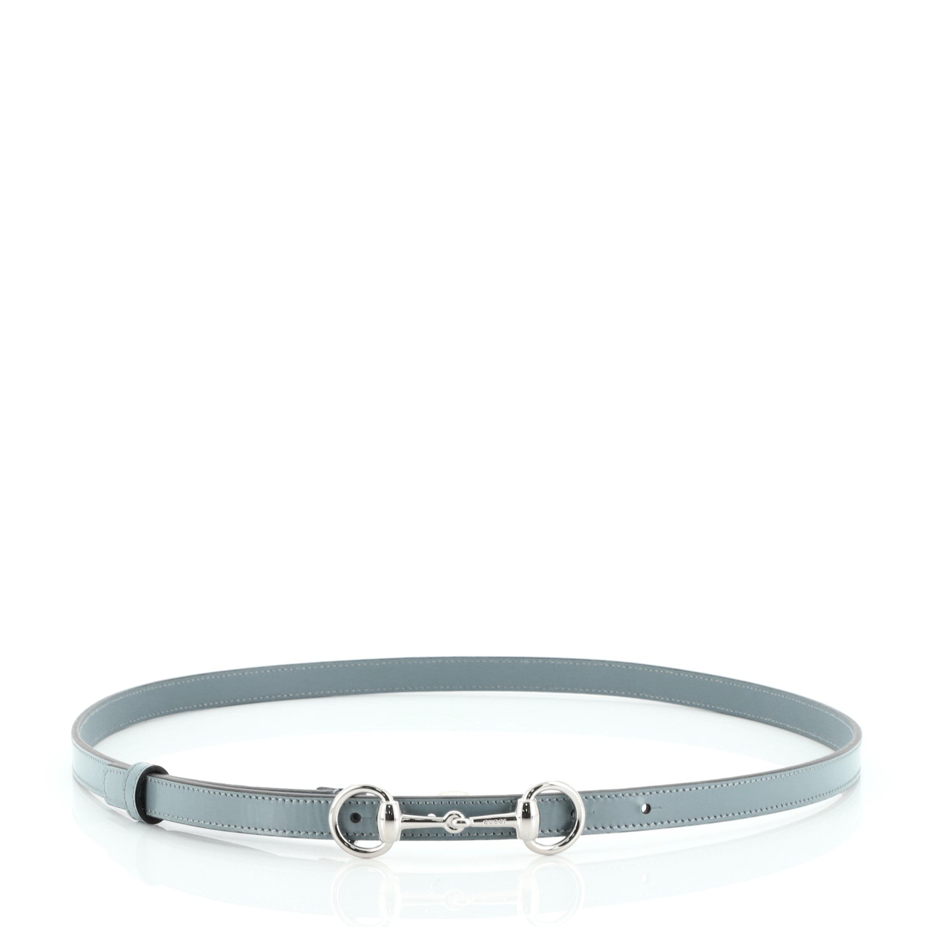 Horsebit Skinny Belt Leather Thin 95