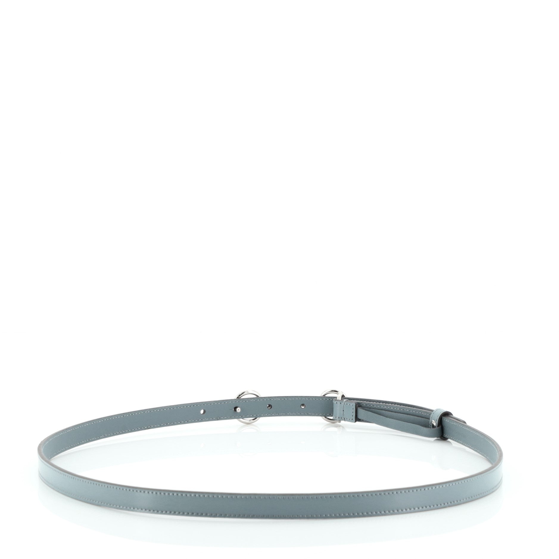 Horsebit Skinny Belt Leather Thin 95