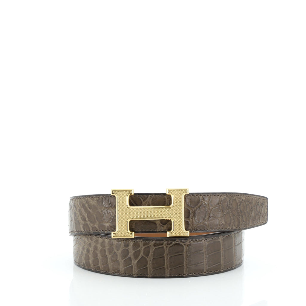 Constance Belt Matte Porosus Crocodile Medium 95