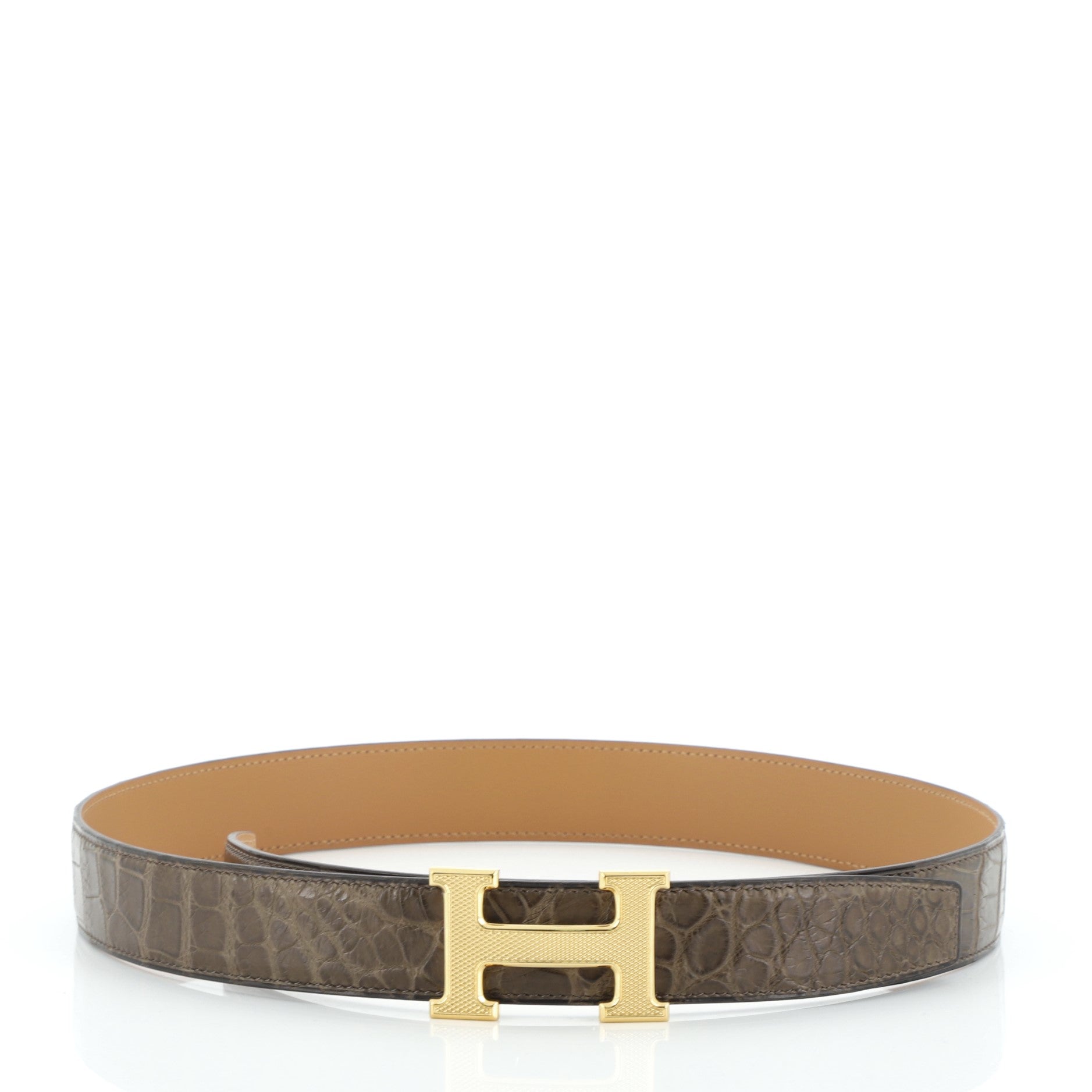 Constance Belt Matte Porosus Crocodile Medium 95