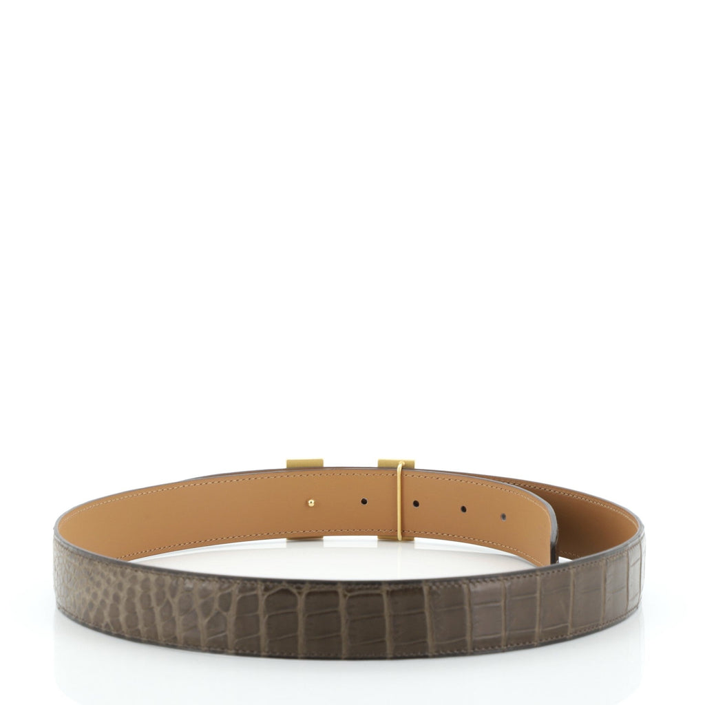 Constance Belt Matte Porosus Crocodile Medium 95