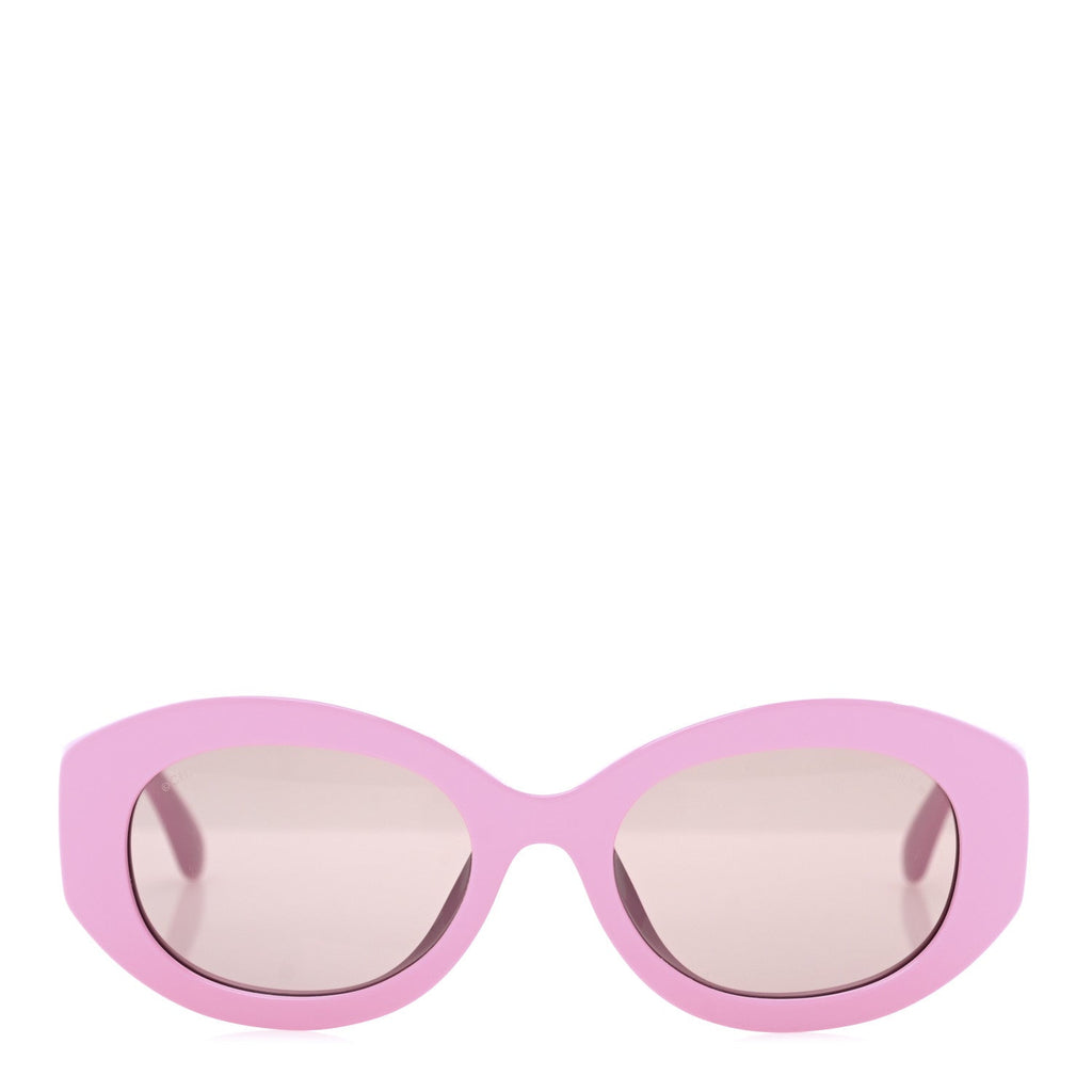 Acetate Nyon Oval CC Sunglasses 5528-A Pink