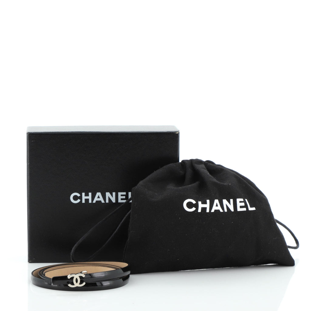 CC Logo Belt Patent Thin 80