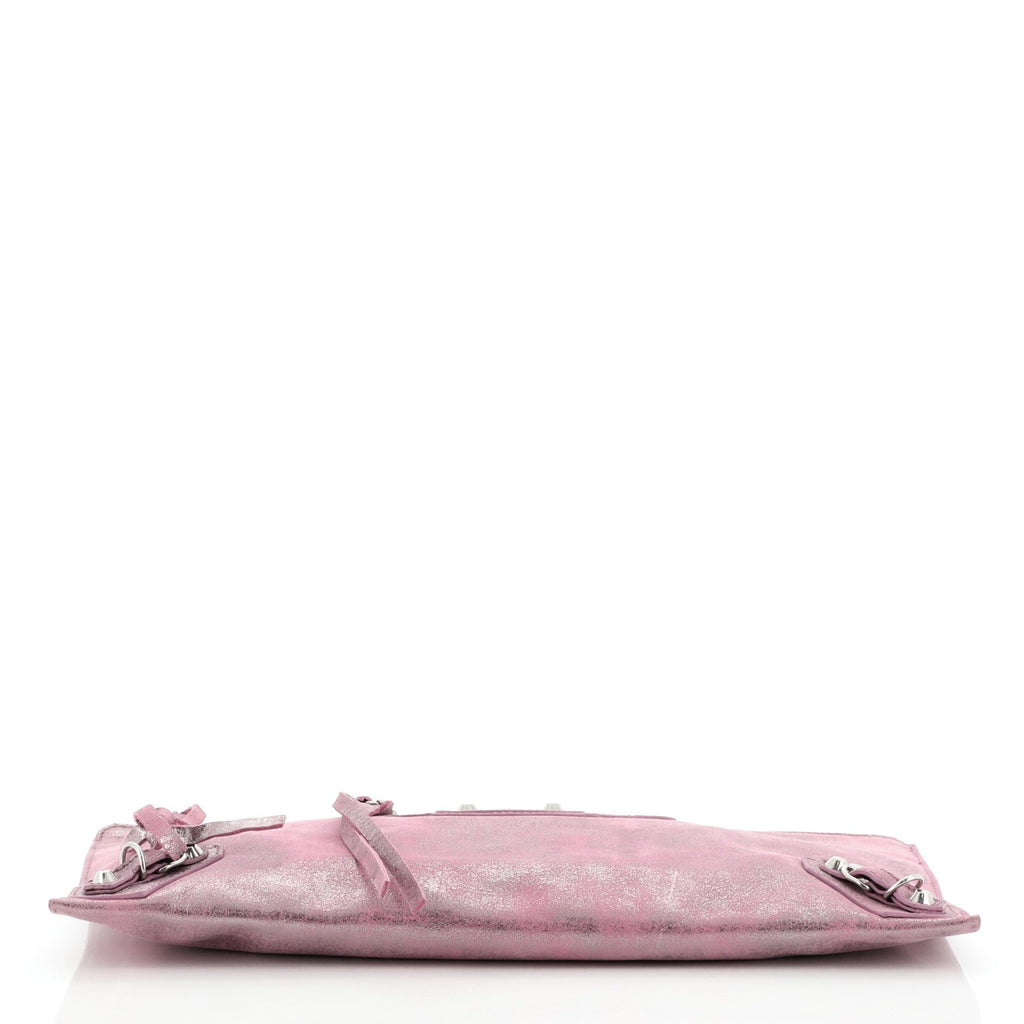 Milky Way Papier Clutch Metallic Leather Small