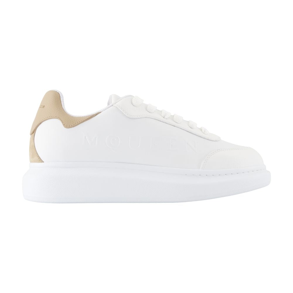 Oversized Sneakers - Alexander McQueen - Leather - Beige