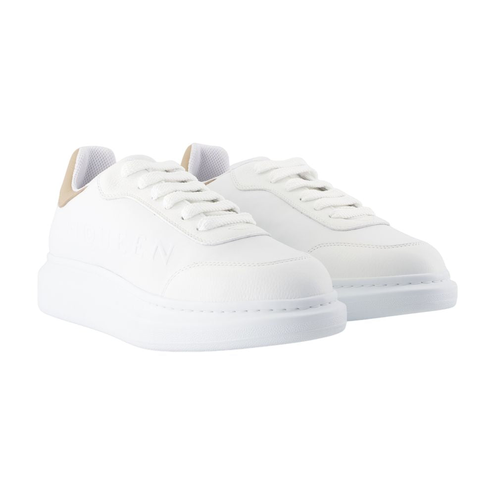 Oversized Sneakers - Alexander McQueen - Leather - Beige