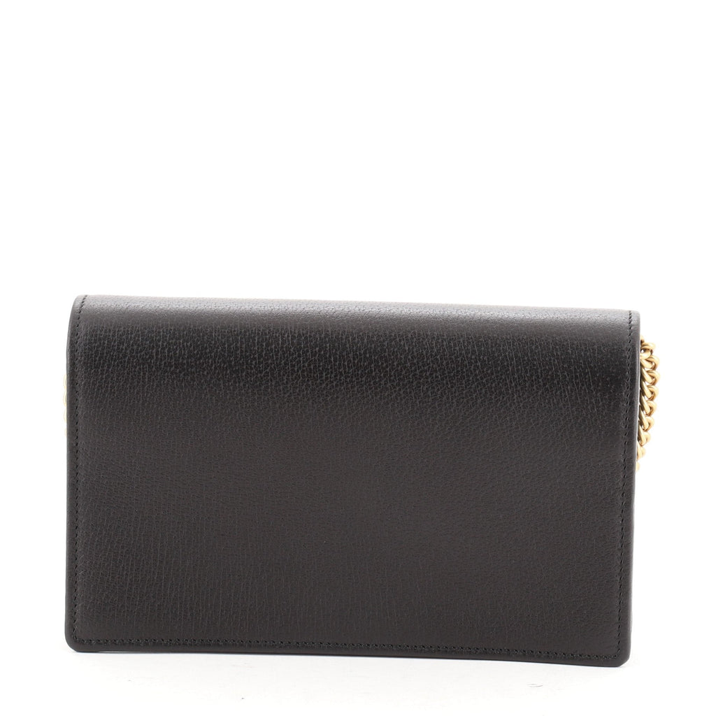 GG Marmont Chain Wallet Embellished Leather Mini