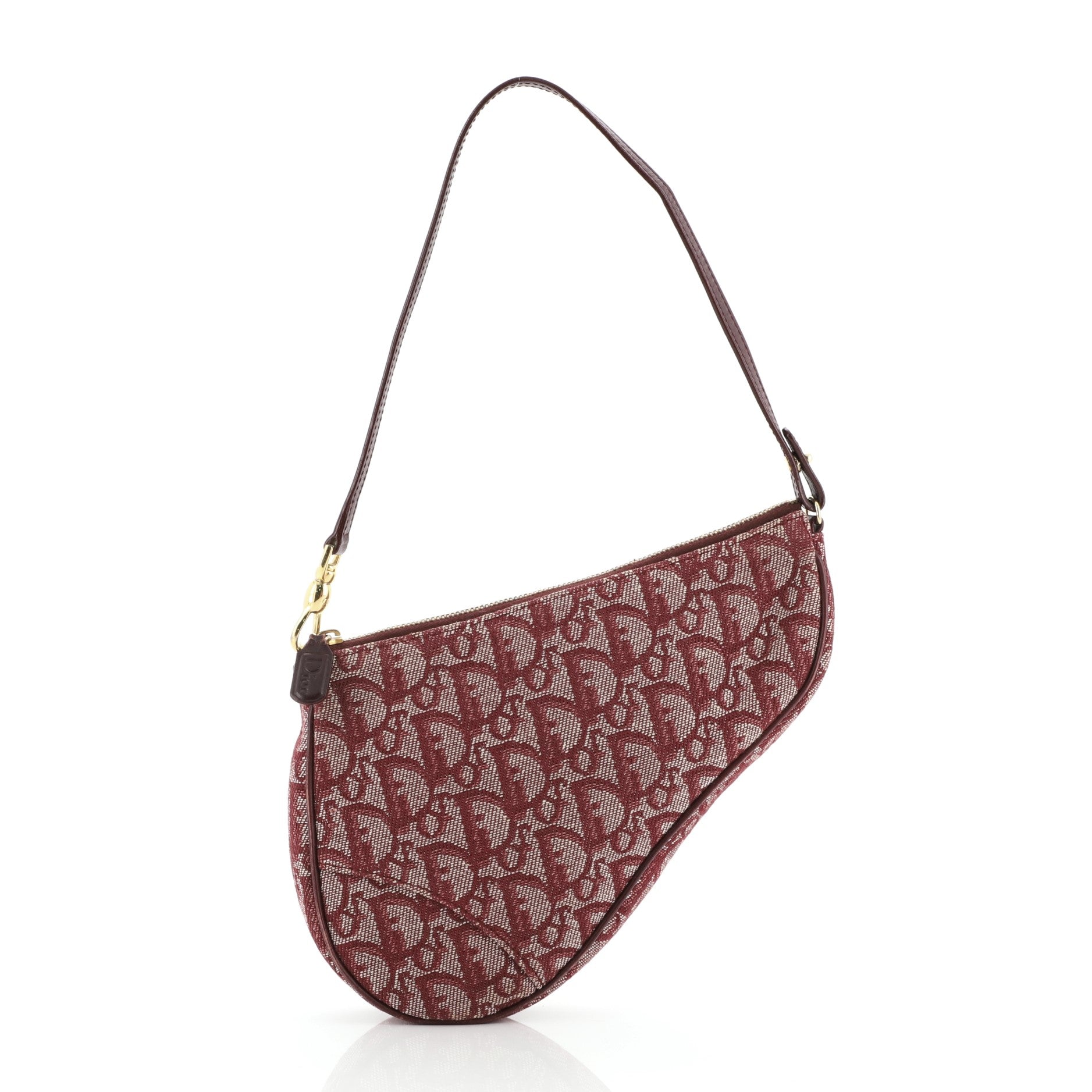 Vintage Saddle Bag Diorissimo Canvas Mini