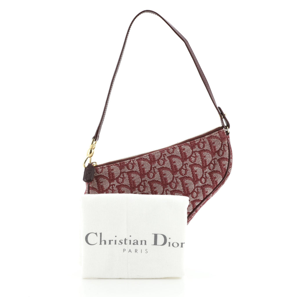 Vintage Saddle Bag Diorissimo Canvas Mini