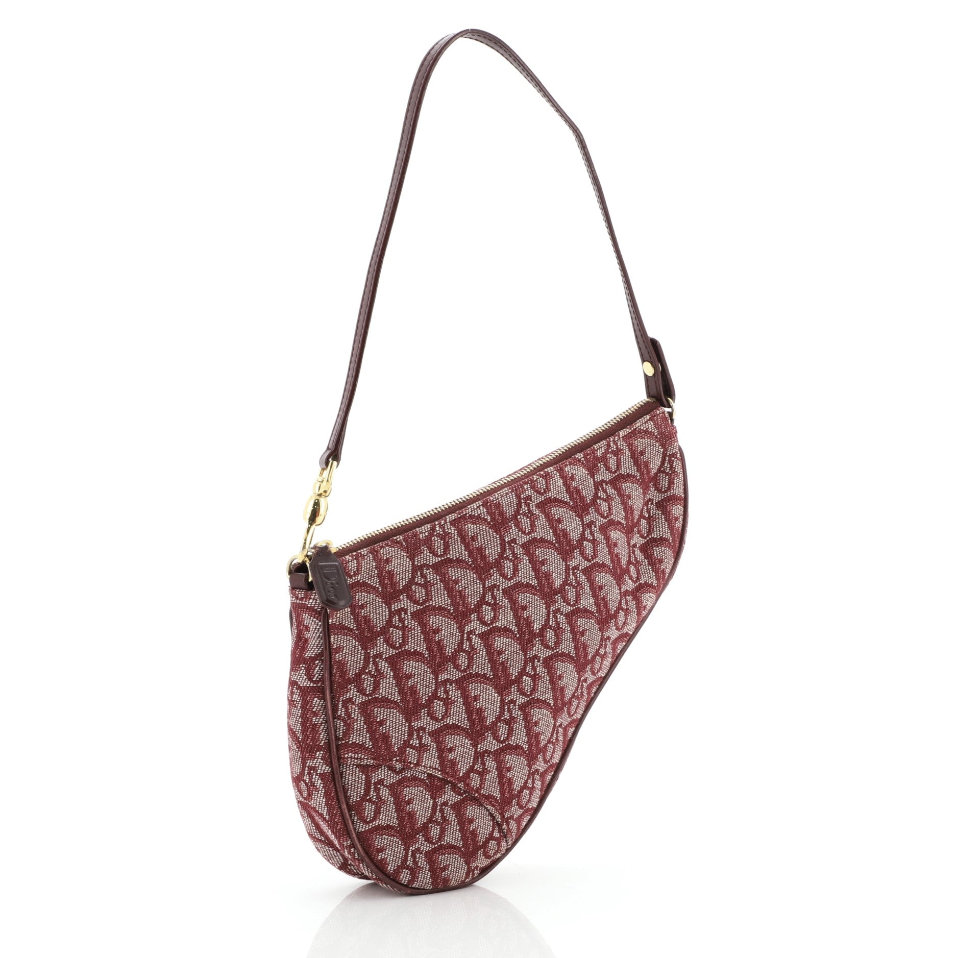 Vintage Saddle Bag Diorissimo Canvas Mini