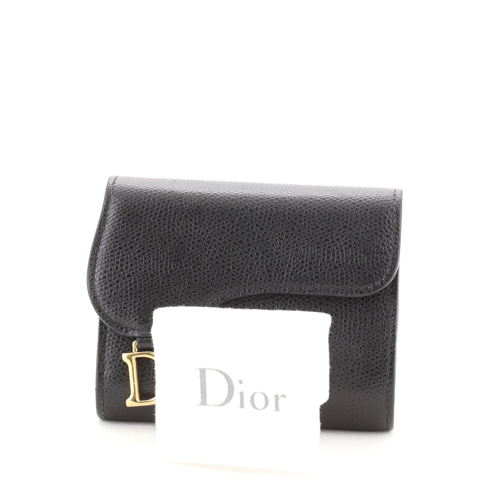 Saddle Flap Wallet Leather Mini