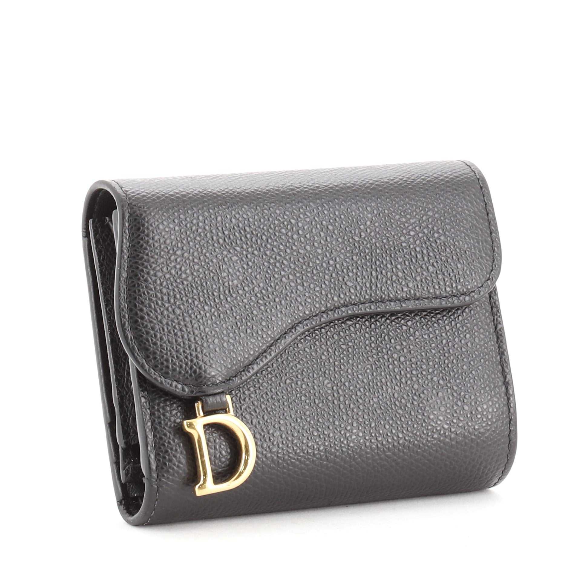 Saddle Flap Wallet Leather Mini