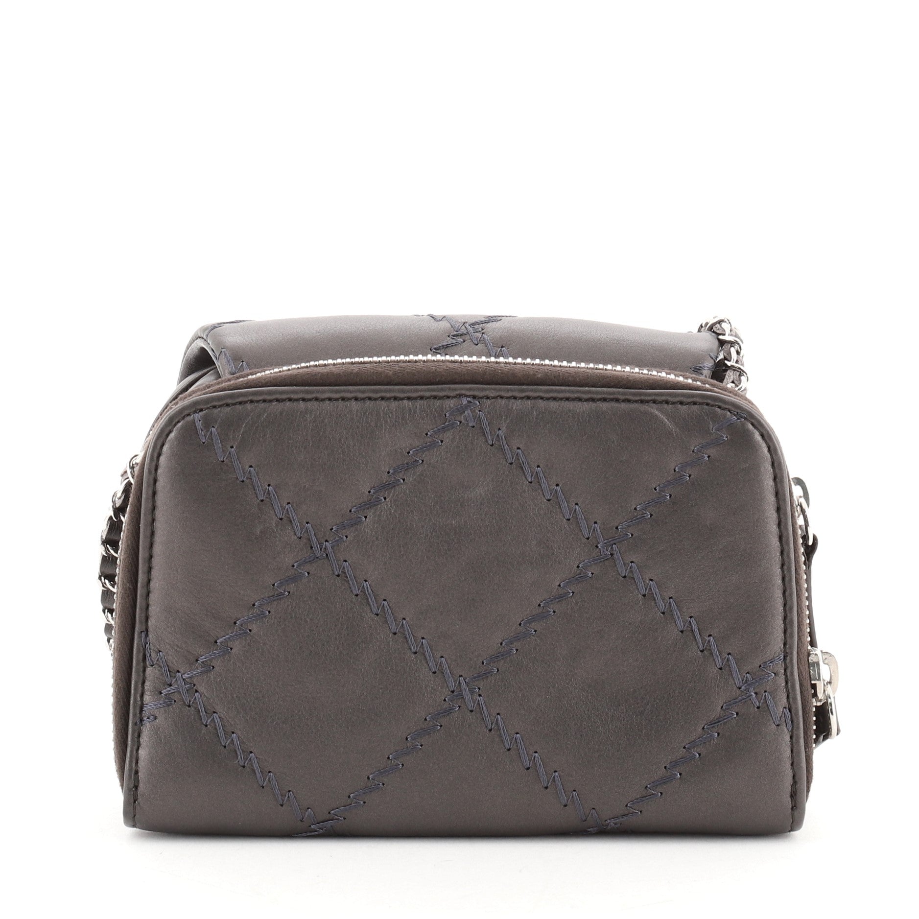Ultimate Stitch Wallet on Chain Flap Quilted Lambskin Mini