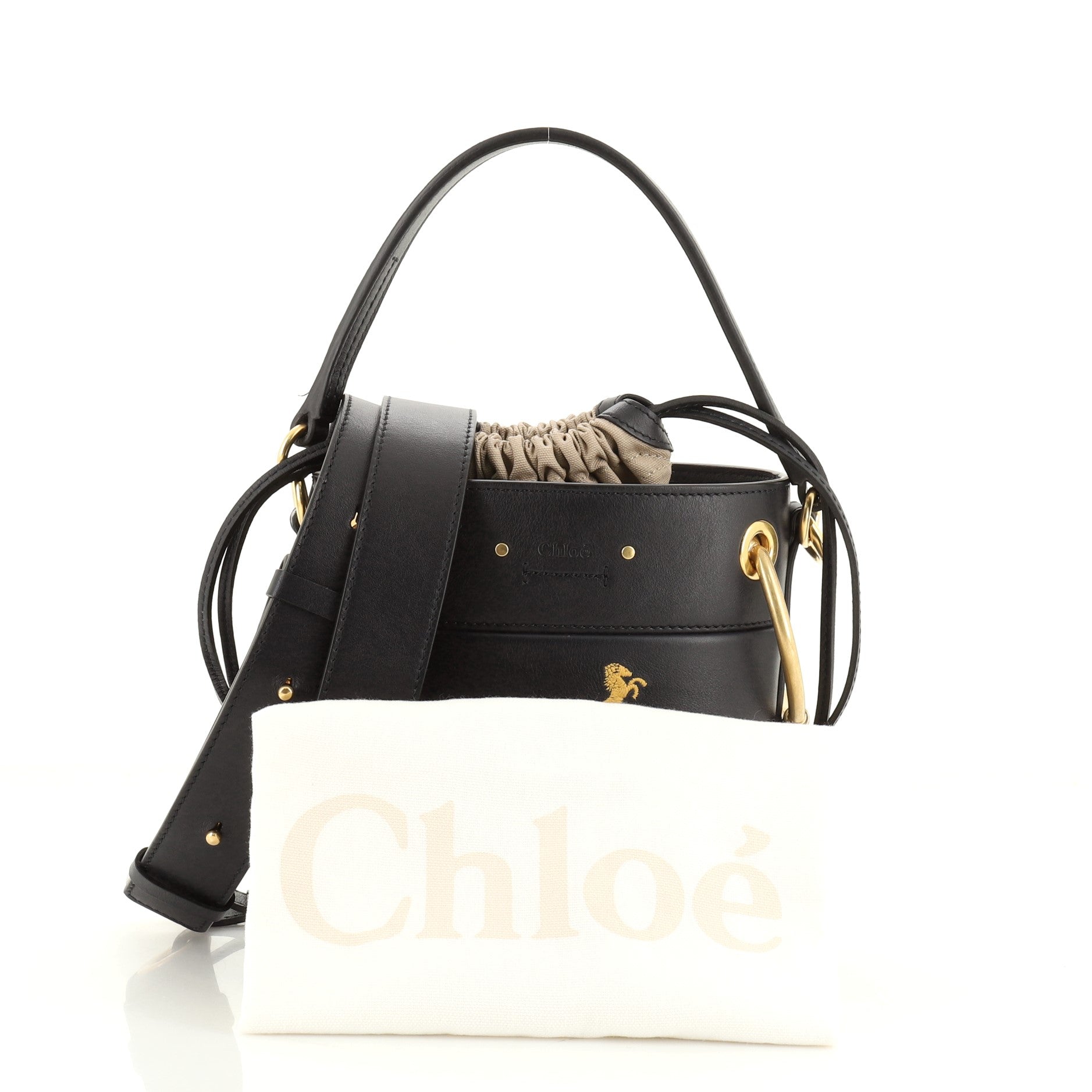 Roy Bucket Bag Embroidered Leather Mini