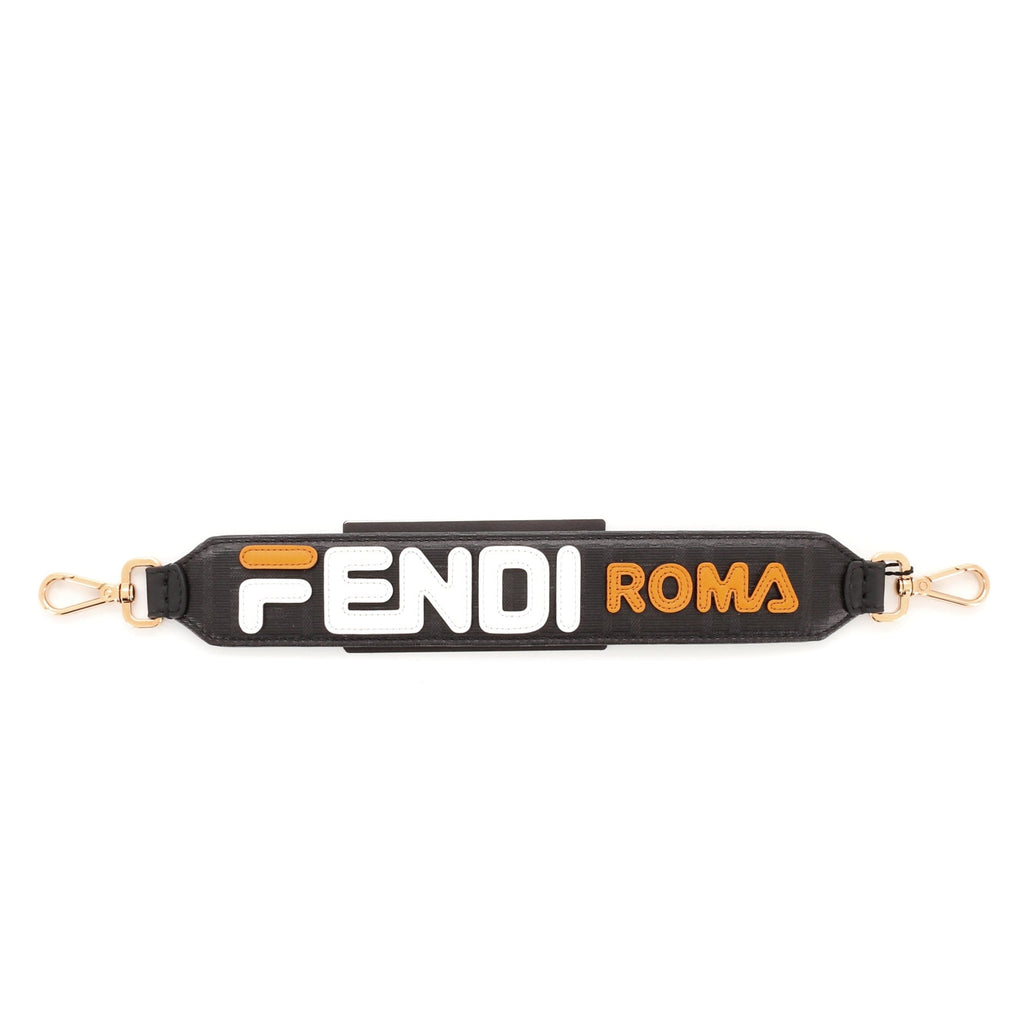 Mania Mini Strap You Short Shoulder Strap Leather with Applique
