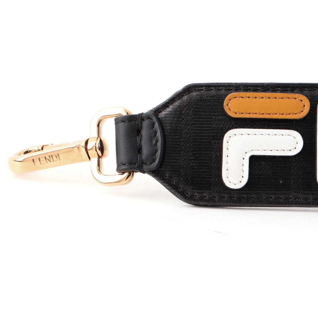 Mania Mini Strap You Short Shoulder Strap Leather with Applique