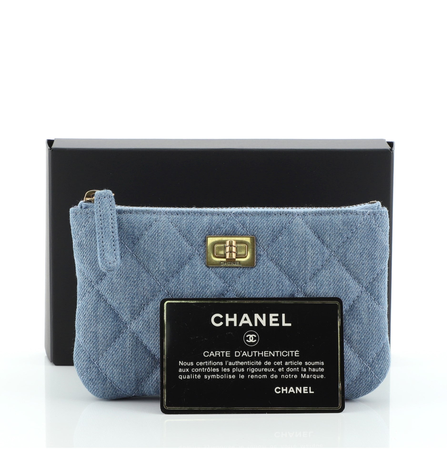 Reissue 2.55 O Case Pouch Quilted Denim Mini