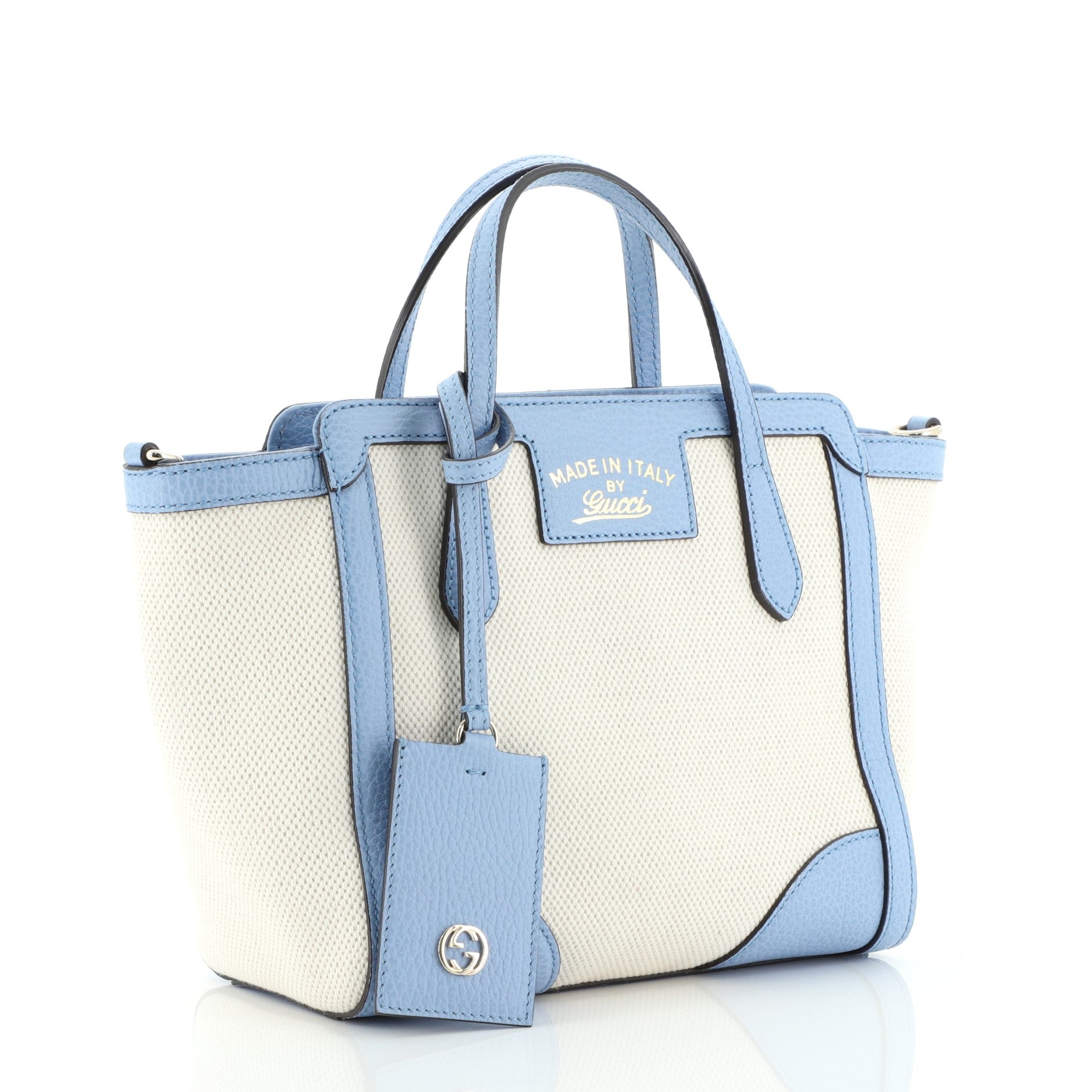 Swing Tote Canvas and Leather Mini