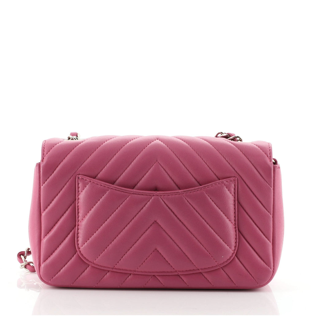 Classic Single Flap Bag Chevron Lambskin Mini