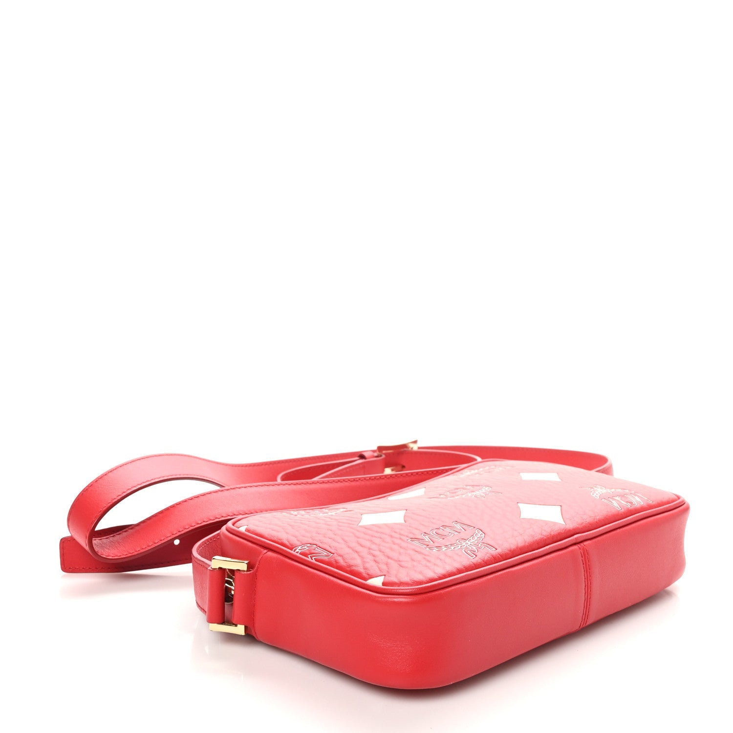 Maxi Visetos Aren Crossbody Candy Red