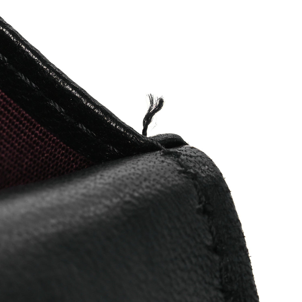 Lambskin Quilted Wallet On Chain WOC Black